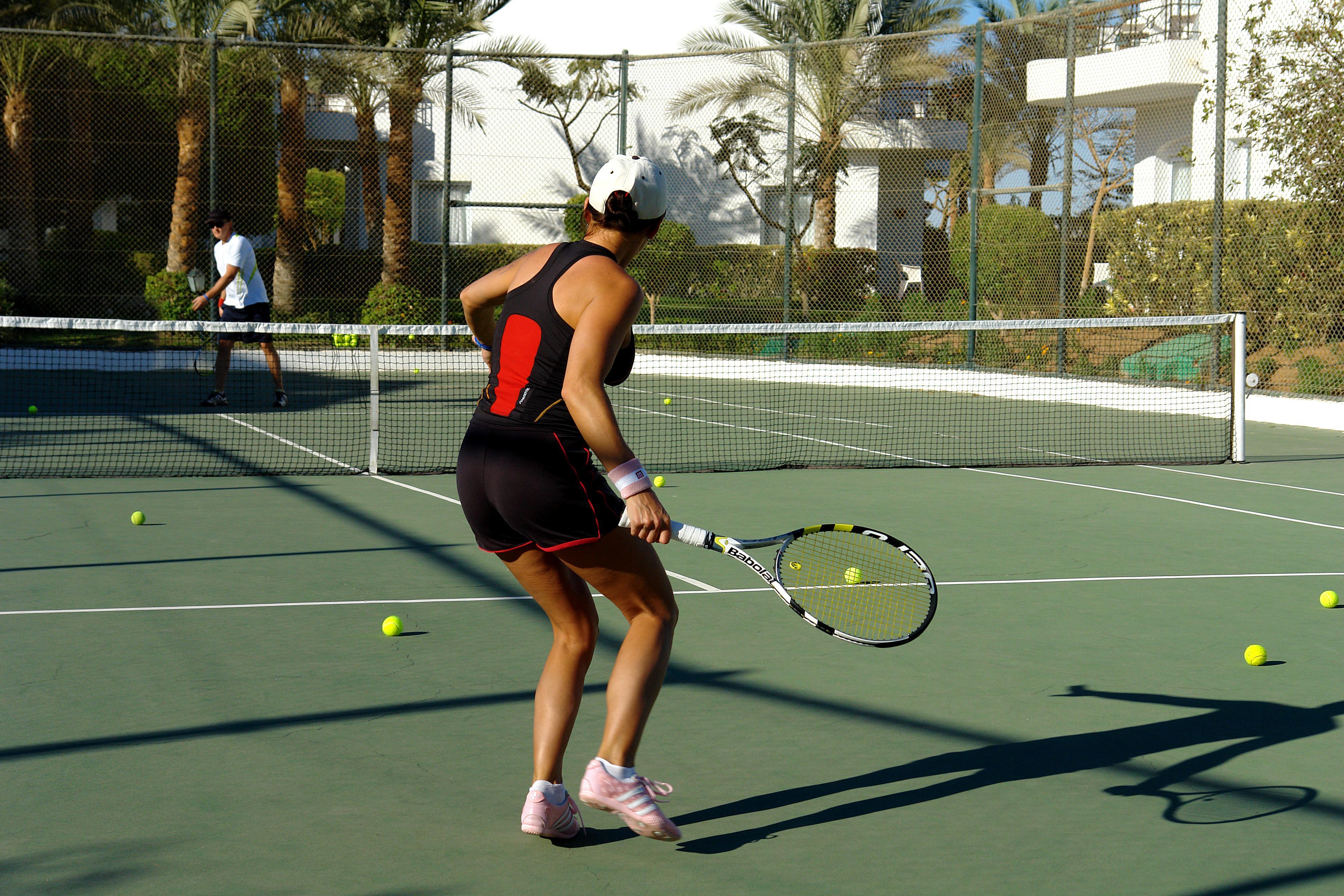 Jaz Fanara Resort Sharm el-Sheikh Exterior photo A player preparing to return a serve